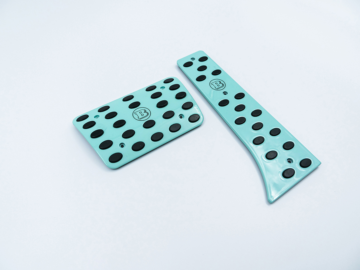 Mercedes G-Class W464 W463A Pedal Covers Set Tiffany Blue Brabus Style